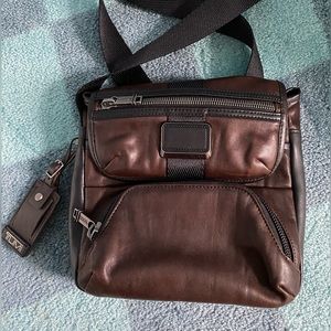 Tumi bravo leather crossbody
